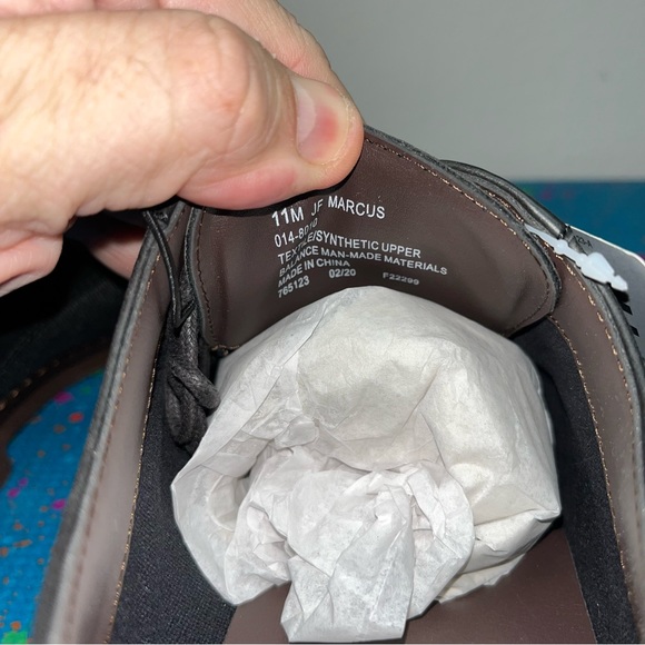 Brand new JF j.Ferrar marcus black oxford casual shoes faux leather size 11M - Picture 6 of 9